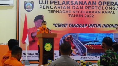 Basarnas Uji Pelaksanaan Operasi SAR Terhadap Kecelakaan Kapal