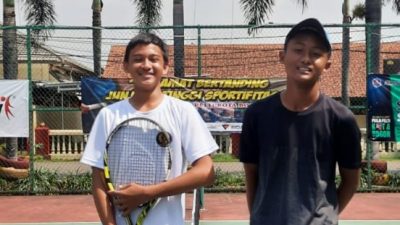 siswa smpn 3 majene juara tenis lapangan
