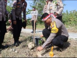 Lestarikan alam, Polres Majene Menggelar Penanaman Pohon Secara Serentak