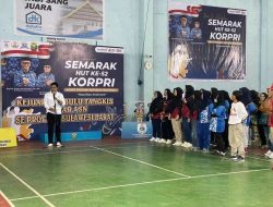 HUT Korpri ke-52, 28 Tim Ikut Pertandingan Badminton