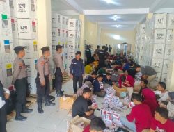 Polres Majene Perketat Pengepakan Kelengkapan Kotak Suara